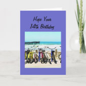 HOOP DAT JE "14e" VERJAARDAG ONVERGETELIJK IS! Kaart (Voorkant)