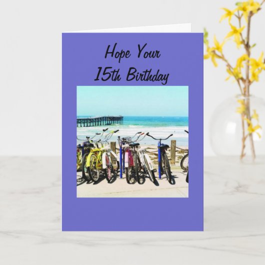 HOOP DAT JE "15e" GROOTTE MEMORABLE IS! Kaart (Gele Bloem)