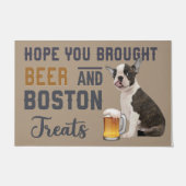 Hoop dat je bier en Boston behandelt Deurmat (Voorkant)
