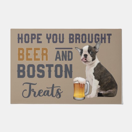 Hoop dat je bier en Boston behandelt Deurmat (Voorkant)