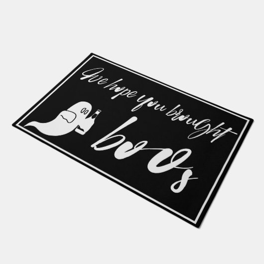 Hoop dat je boeken hebt meegebracht Grappige Hallo Deurmat (Schuin)