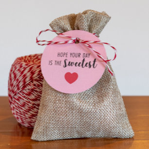 Hoop dat je dag de liefste Valentijn is Bedankjes Labels