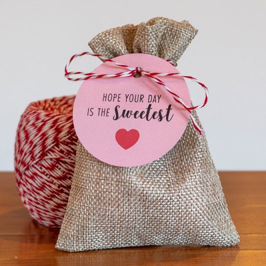 Hoop dat je dag de liefste Valentijn is Bedankjes Labels