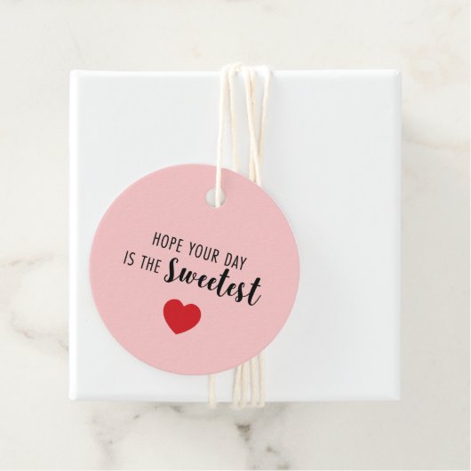 Hoop dat je dag de liefste Valentijn is Bedankjes Labels (In situ)