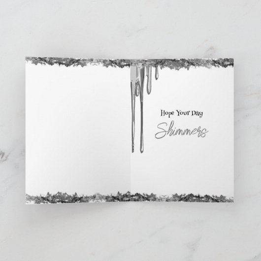 Hoop dat je dag glinstert kaart (Binnen)