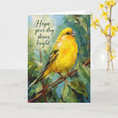 Hoop dat je dag straalt kaart (Gele Bloem)