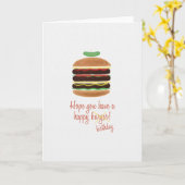 Hoop dat je een goede verjaardag / burger Kaart he (Gele Bloem)