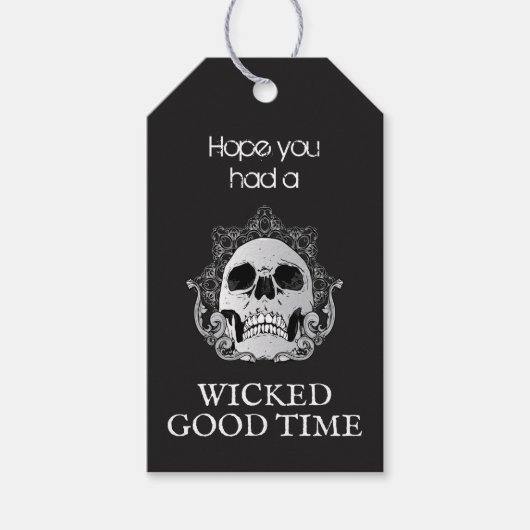 Hoop dat je een schopte goeie tijd Halloween had Cadeaulabel (Voorkant)
