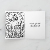 Hoop dat je Feline beter bent | Beterschap Kaart (Binnen)
