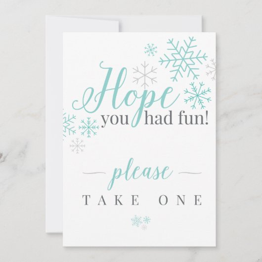 Hoop dat je flauw was kaart (Voorkant)