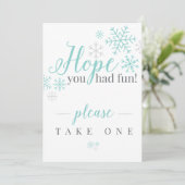 Hoop dat je flauw was kaart (Staand voorkant)