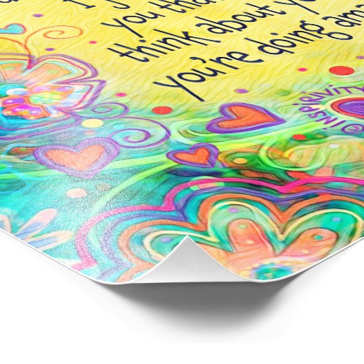 "Hoop dat je geweldig doet" Geïnspireerd Foto Afdruk (Hoek)