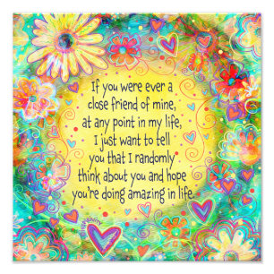 "Hoop dat je geweldig doet" Geïnspireerd Foto Afdruk