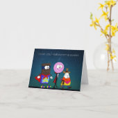 Hoop dat je Halloween een lieve kaart is (Gele Bloem)