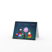 Hoop dat je Halloween een lieve kaart is