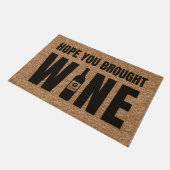 Hoop dat je het wijnmonogram hebt gerdroogd deurmat (Schuin)