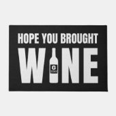 Hoop dat je het Wijnmonogram hebt gerooid Jaar Aan Deurmat (Voorkant)