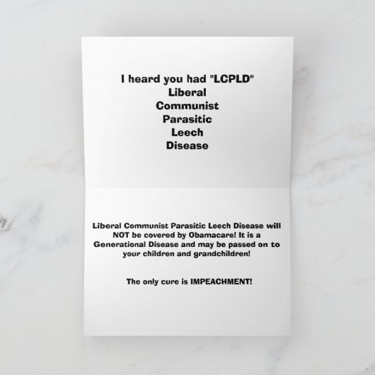 "Hoop dat je je beter voelt" Kaart (Binnen)