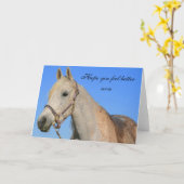 Hoop dat je je beter voelt wenskaart kaart (Gele Bloem)