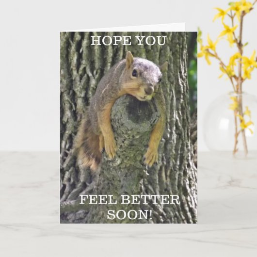 Hoop dat je je snel beter voelt, krijg betere eekh kaart (Gele Bloem)