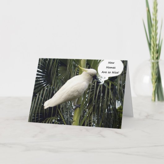 HOOP DAT JE NIEUWE HUIS COMFORTABEL IS = GEFELICIT KAART (Voorkant)