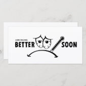 Hoop dat je snel beter voelt. Beterschap kaarten (Voorkant / Achterkant)