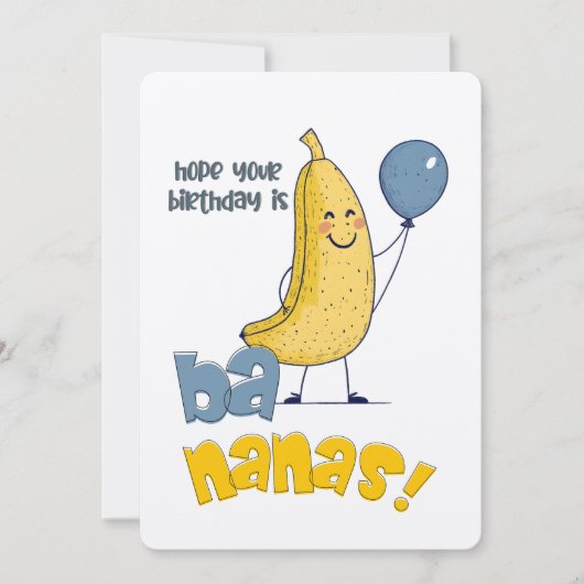 Hoop dat je verjaardag een banaan is! | Een Peel-g Kaart (Voorkant)