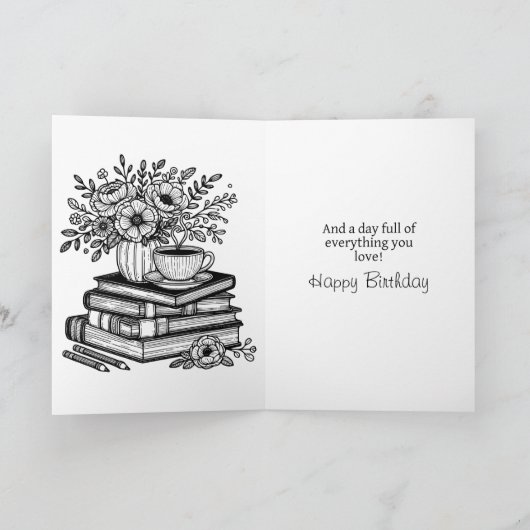 Hoop dat je verjaardag een roman is | Binnenste kl Kaart (Binnen)