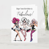 Hoop dat je verjaardag fantastisch is! Drag Queen Kaart (Voorkant)