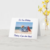 HOOP DAT JE VERJAARDAG IS ALS EEN DAG OP HET STRAN KAART (Gele Bloem)