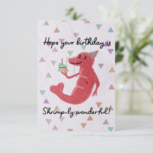 Hoop dat je verjaardag is garnalen-ly geweldig! Bi (Staand voorkant)