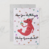 Hoop dat je verjaardag is garnalen-ly geweldig! Bi (Voorkant / Achterkant)
