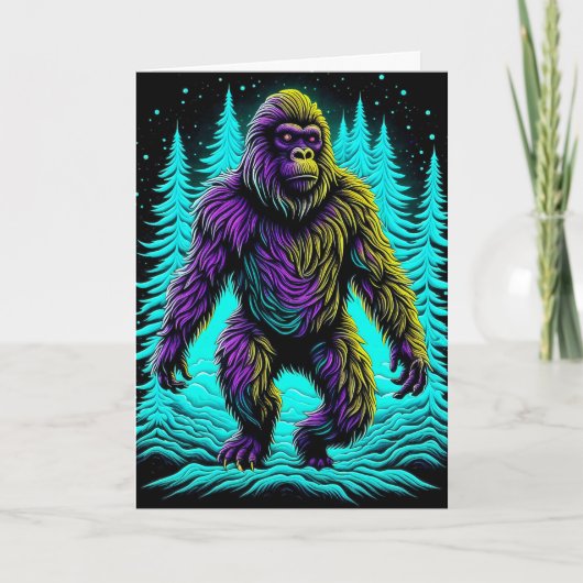 Hoop dat je verjaardag legendarische Bigfoot is Kaart (Voorkant)