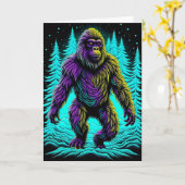 Hoop dat je verjaardag legendarische Bigfoot is Kaart (Gele Bloem)