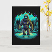 Hoop dat je verjaardag legendarische Bigfoot is Kaart (Gele Bloem)