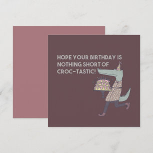 Hoop dat je verjaardag niets minder is dan Croc-ta
