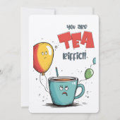 Hoop dat je verjaardag THEE-tastisch is! | Leuke k Kaart (Voorkant)