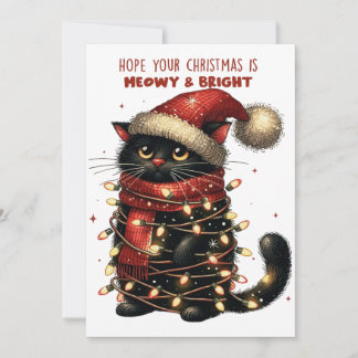 Hoop dat jullie kerst Meowy & Bright Kaart is