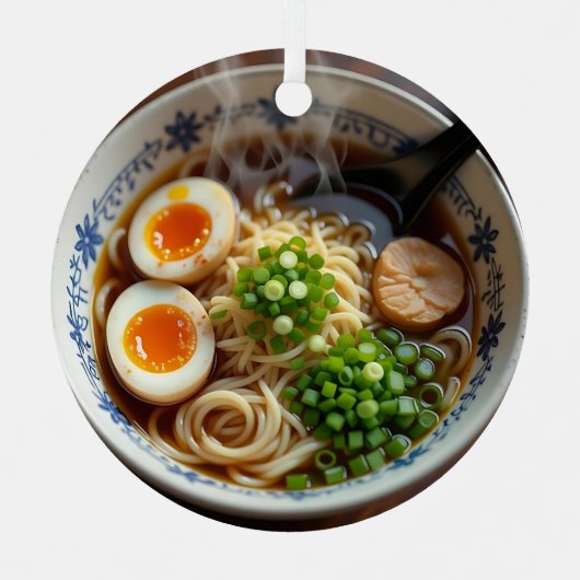 Hoop dat jullie kerst soep is! Ramen Pun Metalen Ornament (Voorkant)