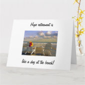 HOOP DAT PENSIOEN IS ALS EEN **DAG OP HET STRAND** KAART (Gele Bloem)