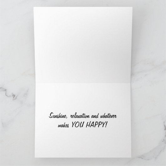 HOOP DAT PENSIOEN IS ALS EEN **DAG OP HET STRAND** KAART (Binnen)