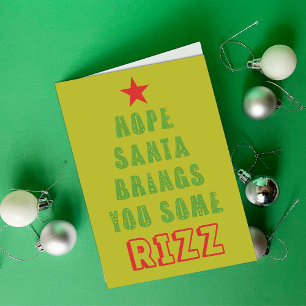 Hoop dat Sinterklaas je Rizz grappig brengt Feestdagen Kaart