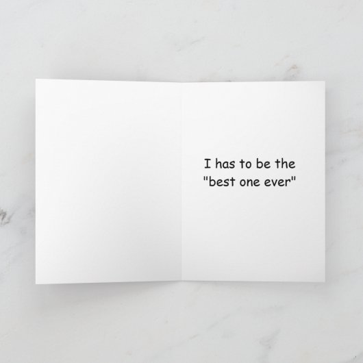 HOOP DAT UW BIRTHDAY OP DE EERSTE DAG IS. KAART (Binnen)