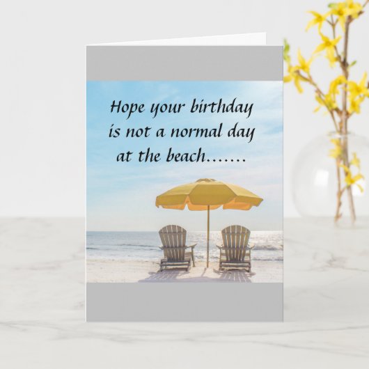 HOOP DAT UW BIRTHDAY OP DE EERSTE DAG IS. KAART (Gele Bloem)