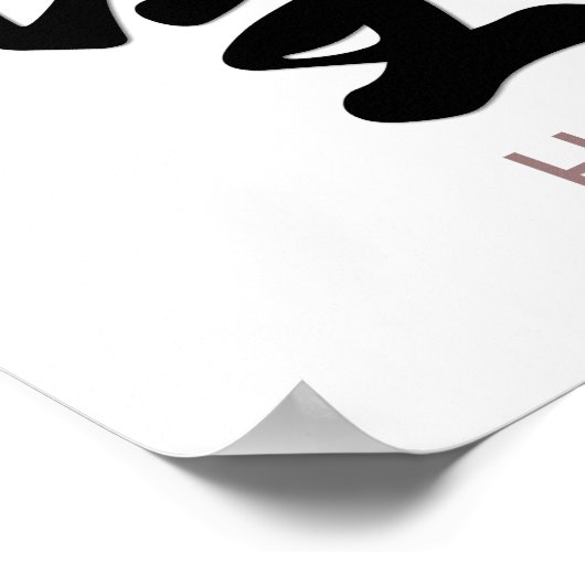 Hoop de Chinese tekenmuur Poster (Hoek)