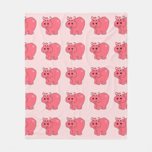 Hoop de Hippo - Kinderen Fleece Deken