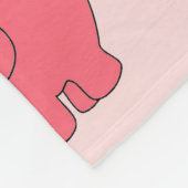 Hoop de Hippo - Kinderen Fleece Deken (Hoek)