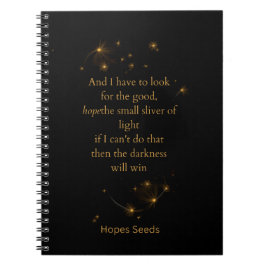Hoop de kleine lichtstraal Spiraal Notebook Notitieboek