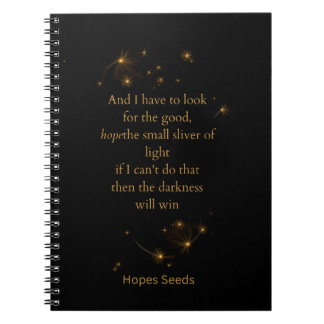 Hoop de kleine lichtstraal Spiraal Notebook Notitieboek