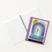 Hoop de Schrift van de Rainbow Gepersonaliseerd he Notitieboek (Binnen)